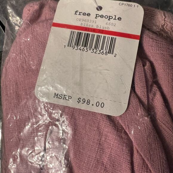 Free People Va Va Voom Set Bliss Blush Size XS NEW - Picture 4 of 5